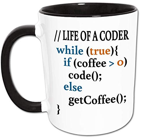 Programmierer Tasse, Kaffee Programmieren Spruch, Geschenkidee Programmierer, Informatiker, Software Entwickler, Java, C++, PHP, Source Code, Programmieren Kaffeetrinker Sprüche Kaffeetasse