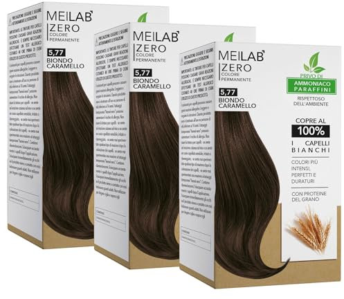 MEILAB - Tinte permanente sin amoniaco - Pack de 3 unidades - Color Negro #1