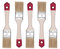 HARDY WORKING TOOLS Flachpinsel-Set 5-teilig, 5 Stück – 35 mm Breite, Malerpinsel Set mit Holzgriff, Lackpinsel Serie *40*, 5PCS, Pinselset A0202-400515