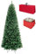 Totò Piccinni Albero di Natale Artificiale NOEL, Folto, Effetto Realistico, Rami a Gancio, Facile Montaggio, PVC, Ignifugo con Borsone (210 cm, Slim Verde)