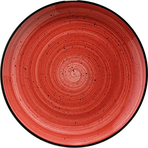 Bonna Premium Porcelain APSGRM30DZ Aura Passion Plate Teller flach, 30cm, Porzellan, rot, 1 Stück