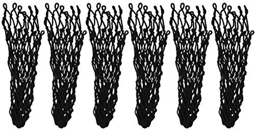 OUKENS Billardtisch Tasche, 6PCS Billard Tisch Net Aushöhlen Billard Tisch Tasche Mesh Tasche Ersatz Tisch Zubehör für Billard Snooker(Schwarz)