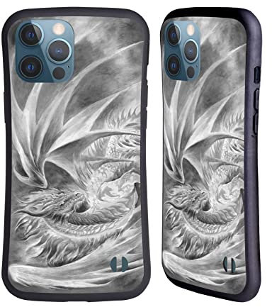 Head Case Designs Officially Licensed Ruth Thompson Silver Ice Dragons Hybrid Case Compatible With Apple iPhone 13 Pro Max