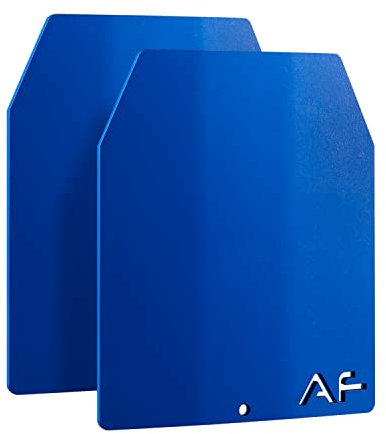 AmStaff Fitness Weight Vest Plates – 17LB – All Standard Size Weight Carriers – WODs, Workout, Strength and Endurance Training, Running – 3D Curved Ergonomic Design – (2) x(8.5LB) (Sold in Pair)