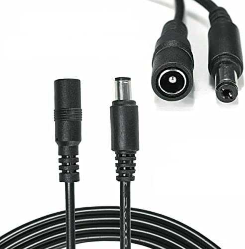 Multibao 1m/1.5m/2m/3m/5m/10m/15m/20m 2.1 x 5.5mm DC 12V Male to Female Power Supply Extension Cable for CCTV Cameras, PSU, LED Strips and General Electronic Devices (1 M)