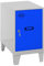 Simon Rack Simonlocker Kommode, klein, 575 x 300 x 500 mm, Amario aus Metall, inkl. Schlüssel, Grau/Blau