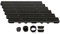ScarMaxx - Set di canali di drenaggio A15 - Canale per Pavimenti - Scarico per Acqua piovana - Scarico con griglia - Canale di drenaggio - Piatto - Plastica - Altezza 60 mm - Nera Classica - 6 m