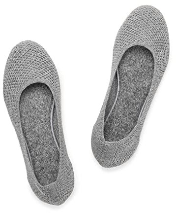 Frank Mully Women's Ballet Flats Slip On Knit Dress Shoes Pumps Shoes Round Toe