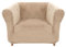 ZYBSLCSY Chesterfield Sofabezug Stretch-1 2 3 Stück Couchbezug Weicher Samt, Anti-Rutsch-Couchbezug Möbelschutz (Beige Grey,Chair)