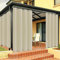 Outdoor Vorhang Wetterfest mit Ösen Oben und Unten, Outdoor Vorhänge Sonnenschutz Wasserdicht Blickdicht Gardinen für Pavillon, Benutzerdefinierte Größe -1 Stück, Biscotti Beige, B150xH166cm
