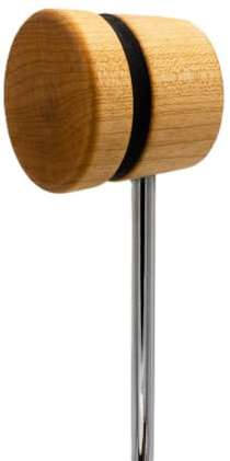 Low Boy Leichter Bassdrum-Schlägel aus Holz – vielseitiger, leichter Kick-Drum-Schlägel mit Holzoberfläche und Stahlstangen in Luftfahrtqualität