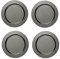 ECHTWERK 4-teiliges Platzteller/Servierteller Set Shiny aus hochwertigem Edelstahl, Black-Edition, Ø 33,2 cm