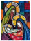 Christliche Weihnachtskarten mit Umschlag Set 10 Stück - Heilige Familie, 10er Set A6 Weihnachts Klappkarten, Kleine Weihnachtskarten mit Umschlägen, Christian Christmas Cards von Just Cards