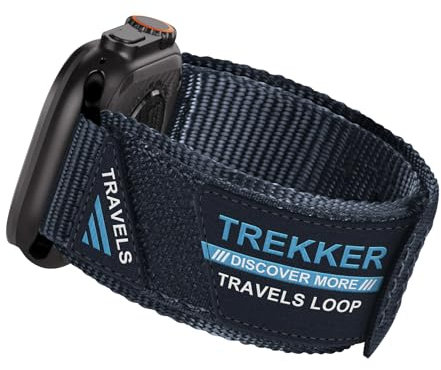 Travel Loop Cinturino per Apple Watch 44mm 40mm 45mm 41mm 46mm 49mm 42mm 38mm Trekker,Robusto Tessuto Nylon Strap Regolabile Sport Cinturini per Apple Watch Series SE 10 9 8 7 6 5 4 3 Ultra/2 Band