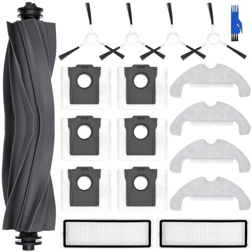 oGoDeal Zubehör Set für dreame D10 Plus Gen 2, 4*Mopp Wischpad 6* Staubbeutel 1*Hauptbürste 4*Seitenbürsten 2*Filter, Saugroboter Ersatzteile Zubehör
