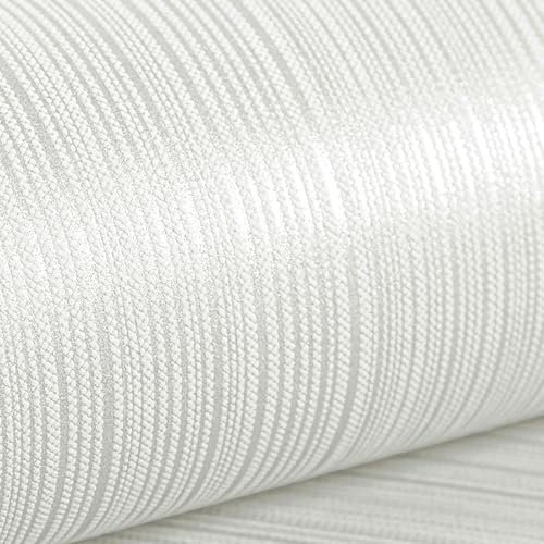 Plain Neutral Modern Thick Textured Designer Quality Wallpaper for Adults Kids Bedroom Living Room Lounge TV Backdrop Hallway and Stairs Beige White
