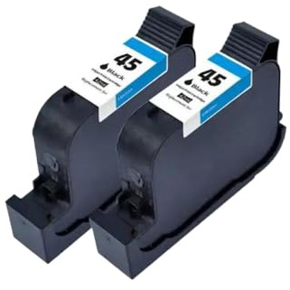 MTGUIWF Kompatible Bulk Ink CAD-Kleidungsplotterpatrone Kompatibel mit HP45 45A HP51645A Schwarze Tinte