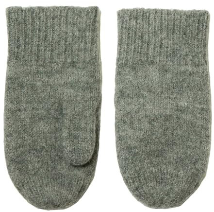 Joha, Kinder Wollhandschuhe mit Daumen, 100% Wolle (Graumeliert, 8-10 Jahre)