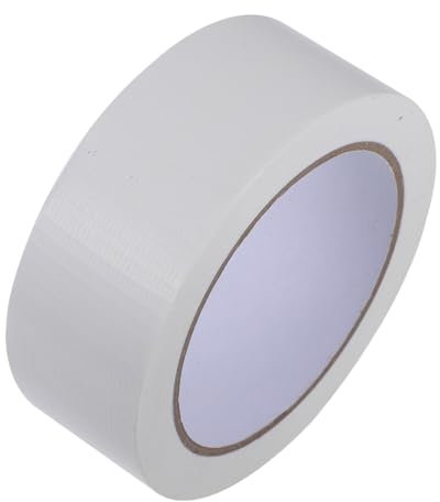 MAGICLULU 1 Rotolo Nastro murale dovere pesante appiccicoso nastro a rete montare nastro in tessuto nastro di montaggio resistente nastro resistente forte nastro di riparazione stoffa bianca