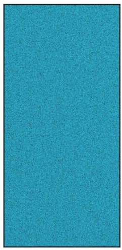 vidaXL Fußmatte Cyan und Schwarz 120 x 250 cm 100% Polyamid | Sorgt für Sicherheit auf rutschigen Oberflächen, Maschinenwaschbar für müheloses Reinigen,