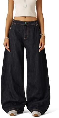 Aelfric Eden Herren Baggy Jeans Vintage Rivets Denim Hosen Damen Wide Leg Jeanshose Hip Hop Streetwear Skateboard