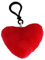 Emoji Schlüsselanhänger ROTES Herz Smiley aus Plüsch Red Heart Love Liebe hochwertiger Emoticon Anhänger mit Schlaufe und Karabiner-Haken von wortek