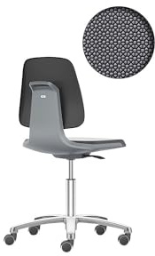 bimos | Arbeitsdrehstuhl LABSIT | Fünffuß mit Rollen, Sitz Supertec, anthrazit