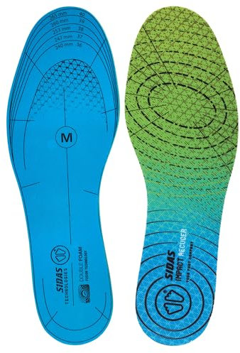 Sidas Einlegesohlen Impact Reducer Dual Foam, Laufsohlen, Stoßdämpfung, Fördert den Abstoß, Merrymesh-Bezug für Komfort, Einlegesohlen für Damen und Herren