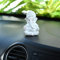 Collectible India Ganesh Idol Ganesha Statue für Auto Armaturenbrett Weiß (8 x 10 cm)