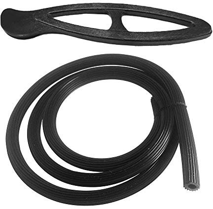 25 Meter Keder Profilgummi Schwarz Ø 6.2mm für Mückenschutz Spannrahmen aus Kunststoff PVC mit Keder Einzieher