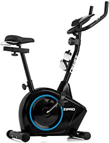 Zipro Heimtrainer Fahrrad Boost, Ergometer Fitnessbikes, Magnetisches Fahrradtrainer, Ergometer Fahrrad bis 120kg, Indoor Bike, Trainingsfahrrad für zuhause, Fahrradergometer Batteriebetrieben