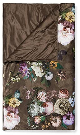 ESSENZA Tagesdecke Fleur Chocolate 240x100 cm