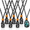 6 Pieces Necklace Cord Empty Stone Holder Empty Necklace Holder Quartz Crystal Raw Stone Necklace Cord Replacement Necklace Rope with Adjustable Length for DIY Jewelry Making, Stone, 1