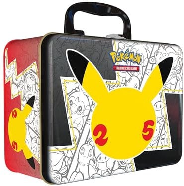 Pokémon Celebrations Sammeltruhe, (25. Jubiläum), Kartenspiel, ab 6 Jahren, für 2 Spieler, über 10 Minuten Spieldauer