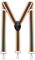 MASADA Herren Hosenträger mit robusten Karabiner Verschluss stufenlos verstellbar 3,5 cm breit und bis zu 195 cm Körpergröße - Gestreift-Beige Grün Rot