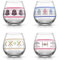 JoyJolt Star Wars™ Ugly Sweater Stiellose Gläser Set mit 4 großen 425 ml Stiellosen Glas-Trinkgläsern, Geschenke für Küche, Männer oder Frauen, Star Wars Sammlerstücke für Erwachsene