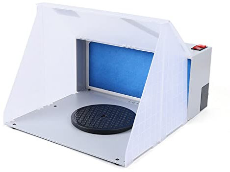 SHZICMY Airbrush - Sistema de aspiración de 3 m³/min, Cabina de pulverización Antideslizante, Cabina de succión, Cabina de extracción, Cabina de Pintura portátil, Kit de aspiración