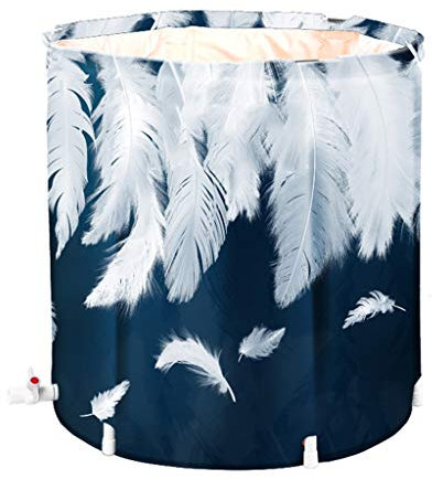 Tragbare Badewanne für Erwachsene, einweichende faltbare Badewanne, Badewannenfass, runde Duschwanne, für Erwachsene, dicker, tragbar, für den Haushalt, Badeeimer, tragbar, weiche Isolierung, rutschfe