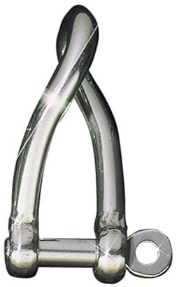 Herm Sprenger D-Schäkel gedreht - Edelstahl rostfrei, 44 x 16 mm