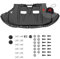 M MOTOS Unterfahrschutz motor für Audi A4 II B7/S4 B7 2004-2008, Audi A4 II B6/S4 B6 2000-2004, Audi A4 II B7/S4 B7 Cabrio 2006-2008 - Schützen Sie Ihr Auto mit einer Formgedächtnis-Motorabdeckung,