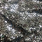 135cm * 2m Paillettenstoff Sparkly Stoff glitzernder Stoff Dekostoff Kostümstoff zum Nähen Stoff Tüll Pailletten-Stoff für Hochzeit Kleid Dekoration DIY Tisch Tutu Rock Party Deko - Schwarz Silber