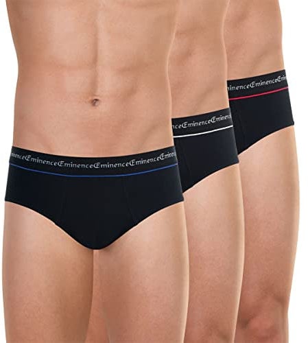 Eminence - Lot de 3 Slips Homme Business Taille : 3/M - Couleur : Noir-Noir-Noir
