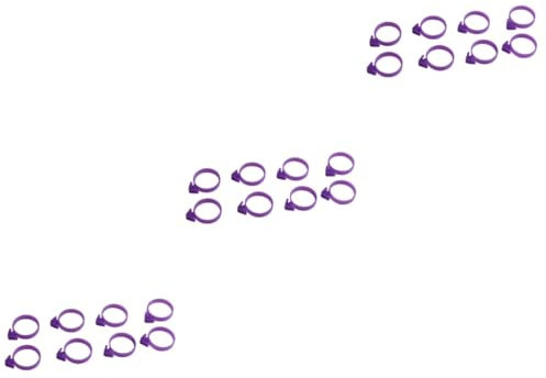 HOMSFOU 36 Pièces Poche a Douille Poche à Douille Élastique Joints Anneau De De Glaçage De Décoration De Gâteau Cachetage De De Gâteau Violet Crème Pipeline