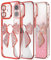 IMEIKONST Phone Case for iPhone 11 Cover Glitter Sparkly Soft TPU Bumper Cover Ultra Thin Bling Diamond Bow for Women Girls Camera Protector Anti-Slip Case for iPhone 11. Red KDH