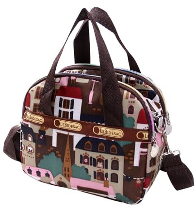 Märchen Taschen Frauen Druck Umhängetasche Mode Schulter Handtasche Nordlicht Taschen (Brown, One Size)