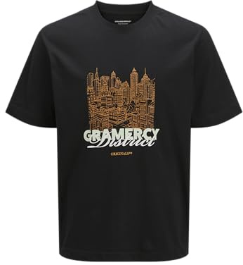 Jack & Jones Herren Jorboston Graphic Type Tee Ss Crew Neck Jorboston Graphic Type Tee Ss Crew Neck (1er Pack)