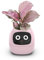 TPHRAVAL Intelligenter Blumentopf, elektronische Knospe, Wartungspflanzenassistent, lustiger interaktiver Blumentopf, Indoor-Grünpflanzüberwachung, LCD-Bildschirm, Handy-App-Verbindung (Rosa)