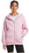 Build Your Brand By290-ladies Fluffy Zip Hoody Sweat-Shirt à Capuche, Rose Doux, L Femme