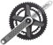 UIOPPOI GXP Rennrad-Kurbelgarnitur, 165 mm, hohl, integrierter Kurbelarmsatz, 50–34 Zähne, 52–36 Zähne, 53–39 Zähne, Doppelkettenblatt-Kurbelgarnitur, 9/10/11/12 Gänge (Größe: Silber, 50–34 Zähne)