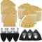 196PCS Set di Carta Abrasiva 93mm per levigatrici delta, disponibile in diverse grane,ideale per aree ristrette,legno duro,pareti,rimozione ruggine e vetrata